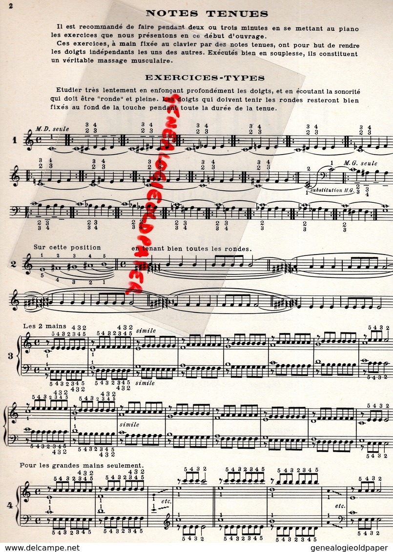 37- TOURS- LE DELIATEUR EDITIONS VAN DE VELDE- TECHNIQUE PIANO-PIERRE MAILLARD VERGER-PRIX DIEMER-ROME-IMPRIMERIE TARDY - Partituras