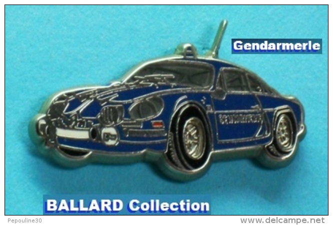 1 PIN&acute;S //  ** GENDARMERIE ** RENAULT / ALPINE 110 / BERLINETTE  1971 ** . (ballard Collections) - Militaria