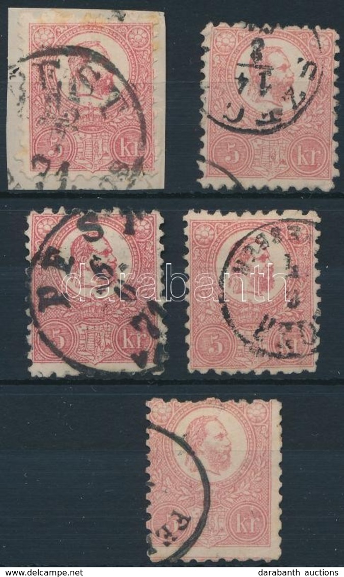 O 1871 5 Db K?nyomat 5kr (35.000) - Other & Unclassified