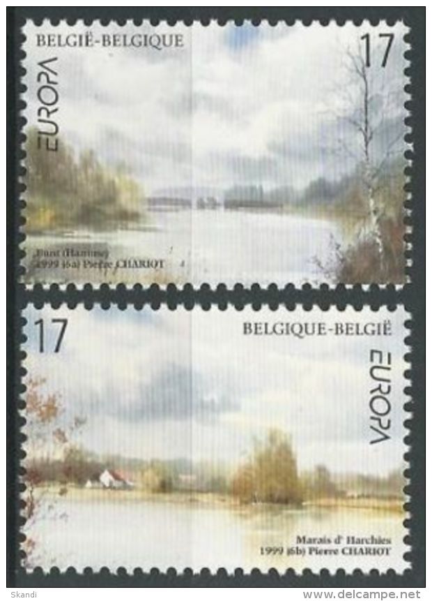 BELGIEN 1999 Mi-Nr. 2867/68 ** MNH - CEPT - 1999