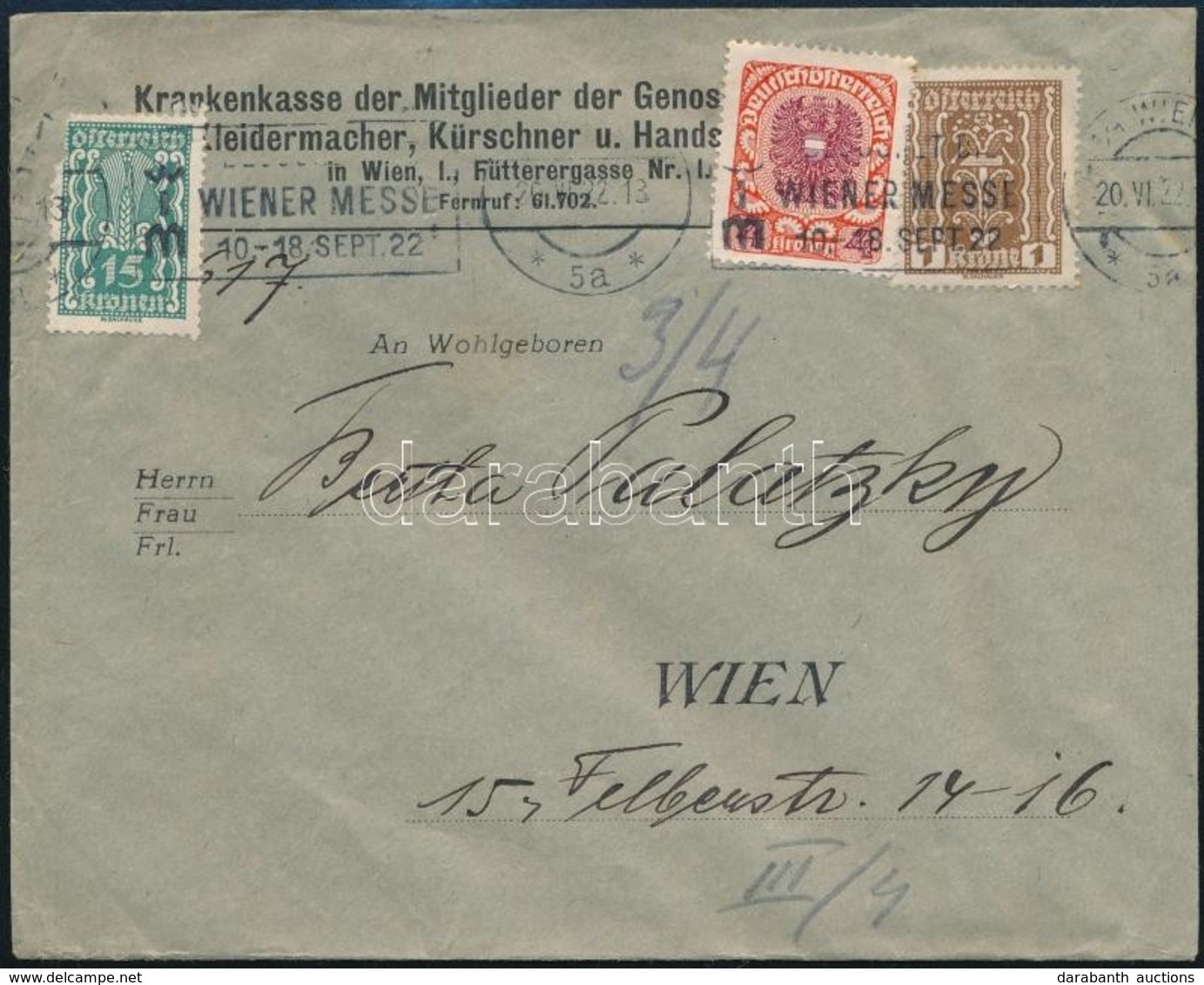 Ausztria 1922 - Sonstige & Ohne Zuordnung