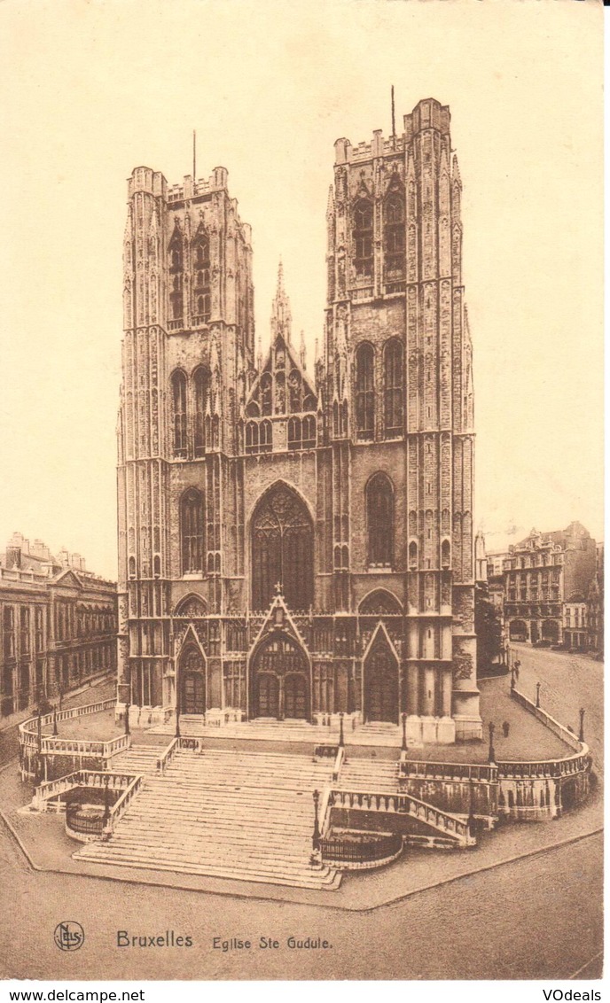 Bruxelles - CPA - Brussel - Eglise Sainte-Gudule - Monumenti, Edifici