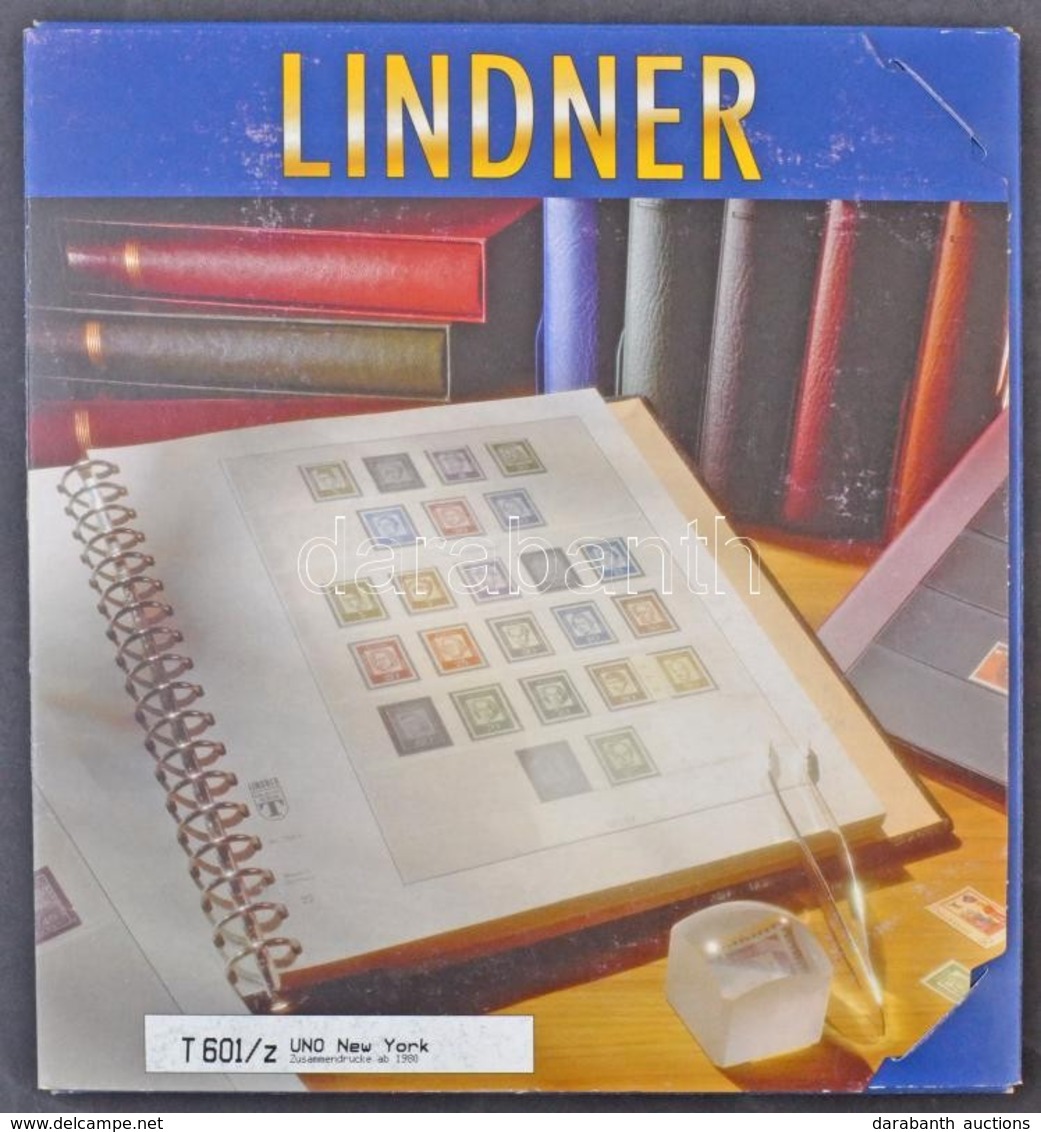 Lindner ENSZ New York 1980-2001 Falcmentes El?nyomott Albumlapok - Sonstige & Ohne Zuordnung