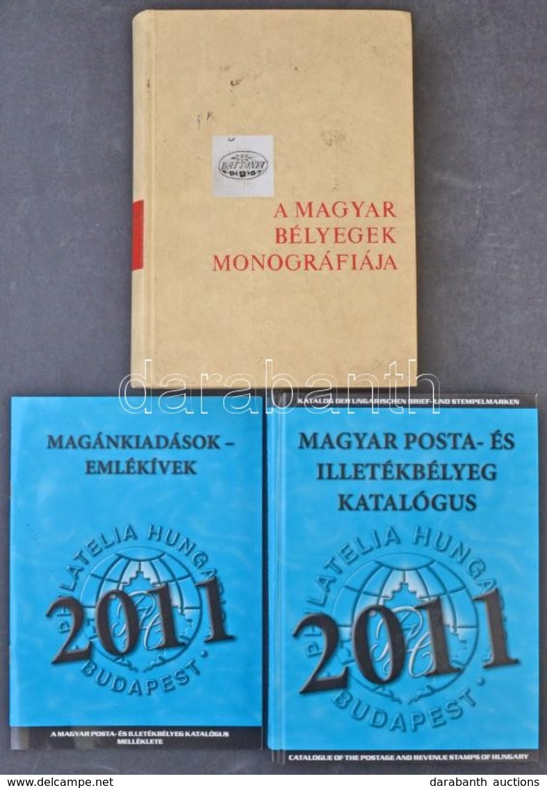 Magyar Posta- és Illetékbélyeg Katalógus 2011 + Emlékív Katalógus 2011 + A Magyar Bélyegek Monográfiája I-es Kötet - Other & Unclassified