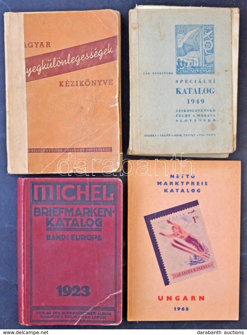 4 Db Régi Szakirodalom: Csehszlovák Speciál Katalógus + Michel 1923 + Magyar Bélyegkülönlegességek Kézikönyve + Netto Un - Other & Unclassified