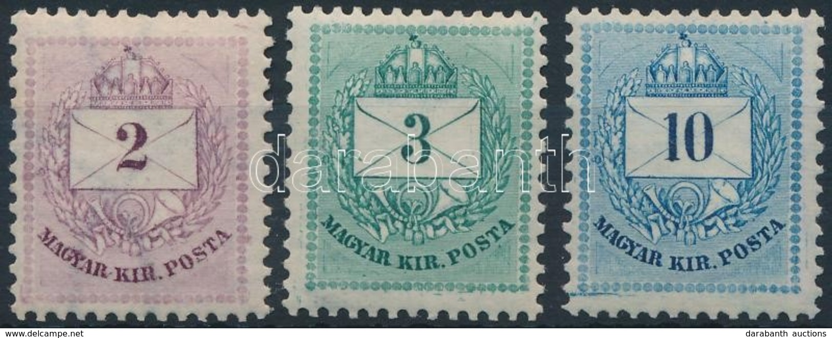 * 1881 II. Lemez 2kr, 3kr, 10kr - Sonstige & Ohne Zuordnung