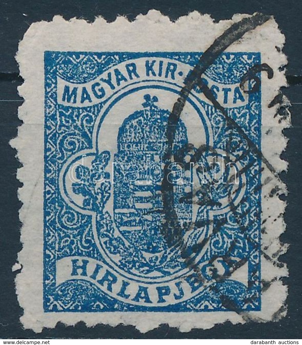 O 1920 Kék Hírlapbélyeg Magánfogazással - Sonstige & Ohne Zuordnung