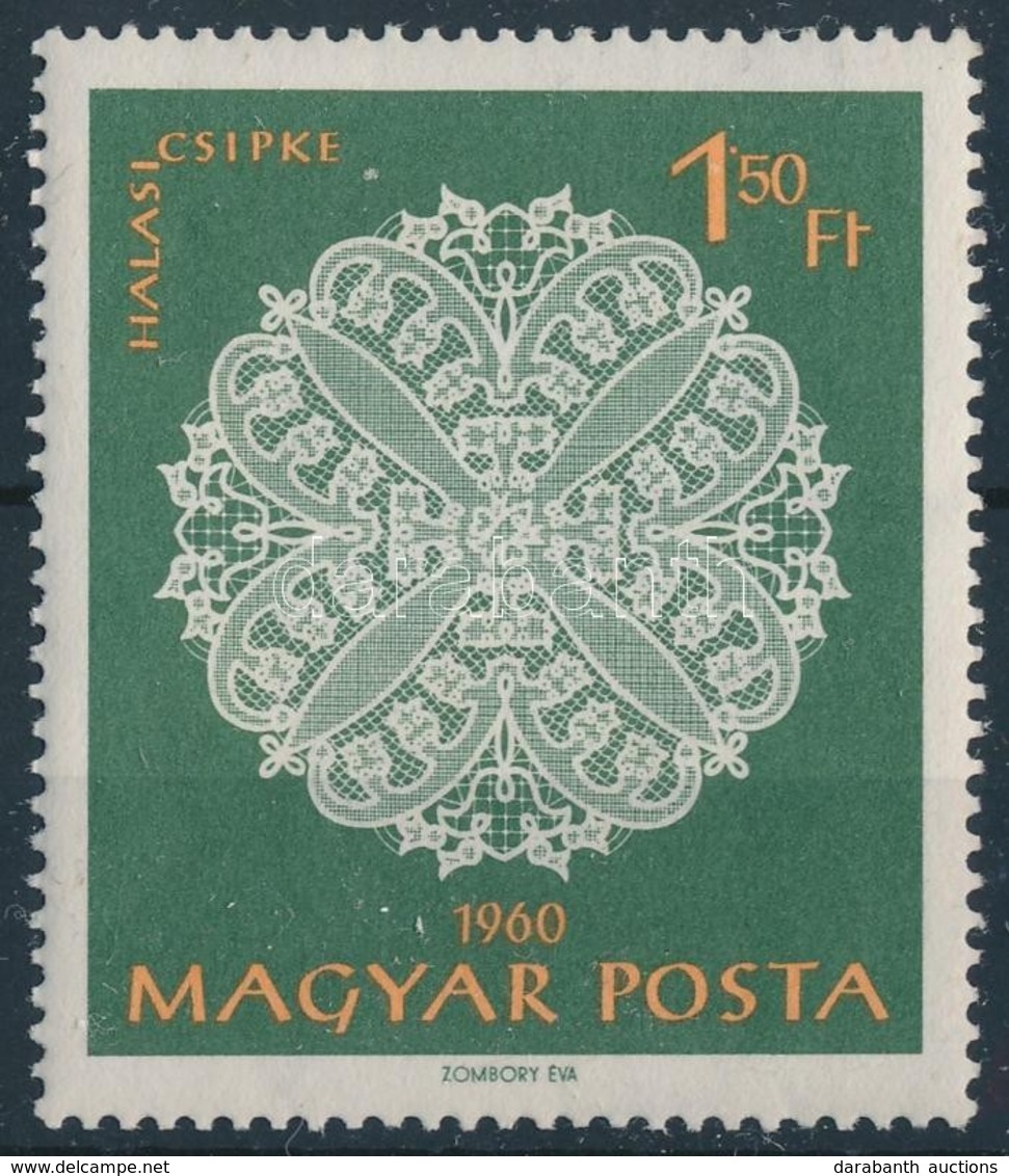 ** 1960 Halasi Csipke 1Ft , Fehér Folt A ,,CSIPKE' Mellett - Sonstige & Ohne Zuordnung