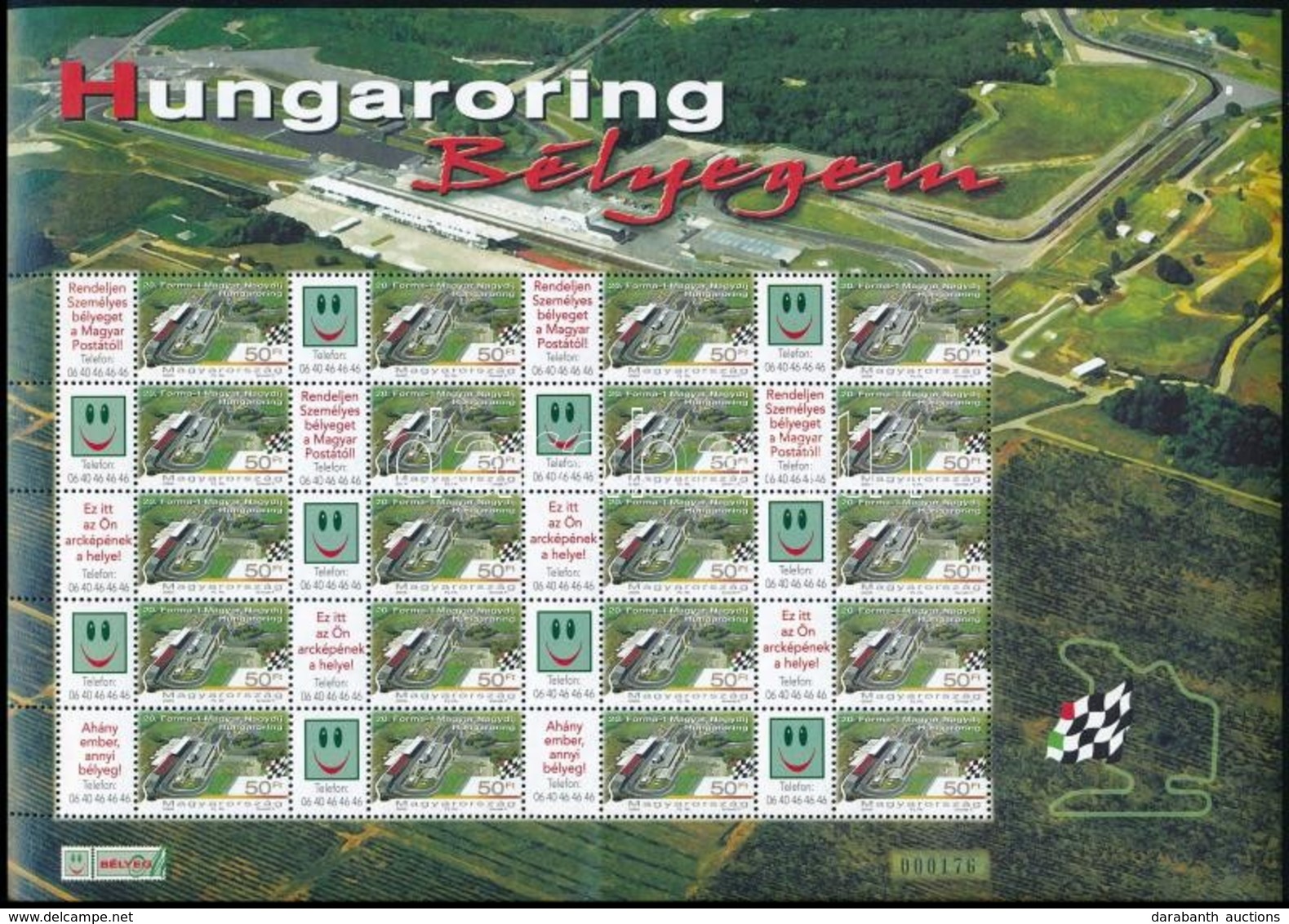 ** 2005 Hungaroring Bélyegem Promóciós Teljes ív (7.000) - Sonstige & Ohne Zuordnung