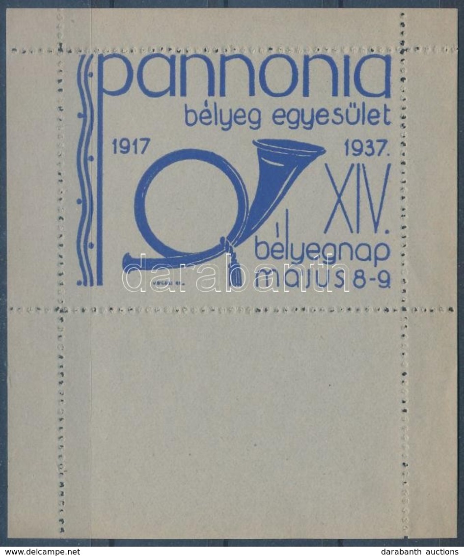 ** 1937/2cb Pannóniai Bélyegegyesület Emlékív (10.000) - Autres & Non Classés