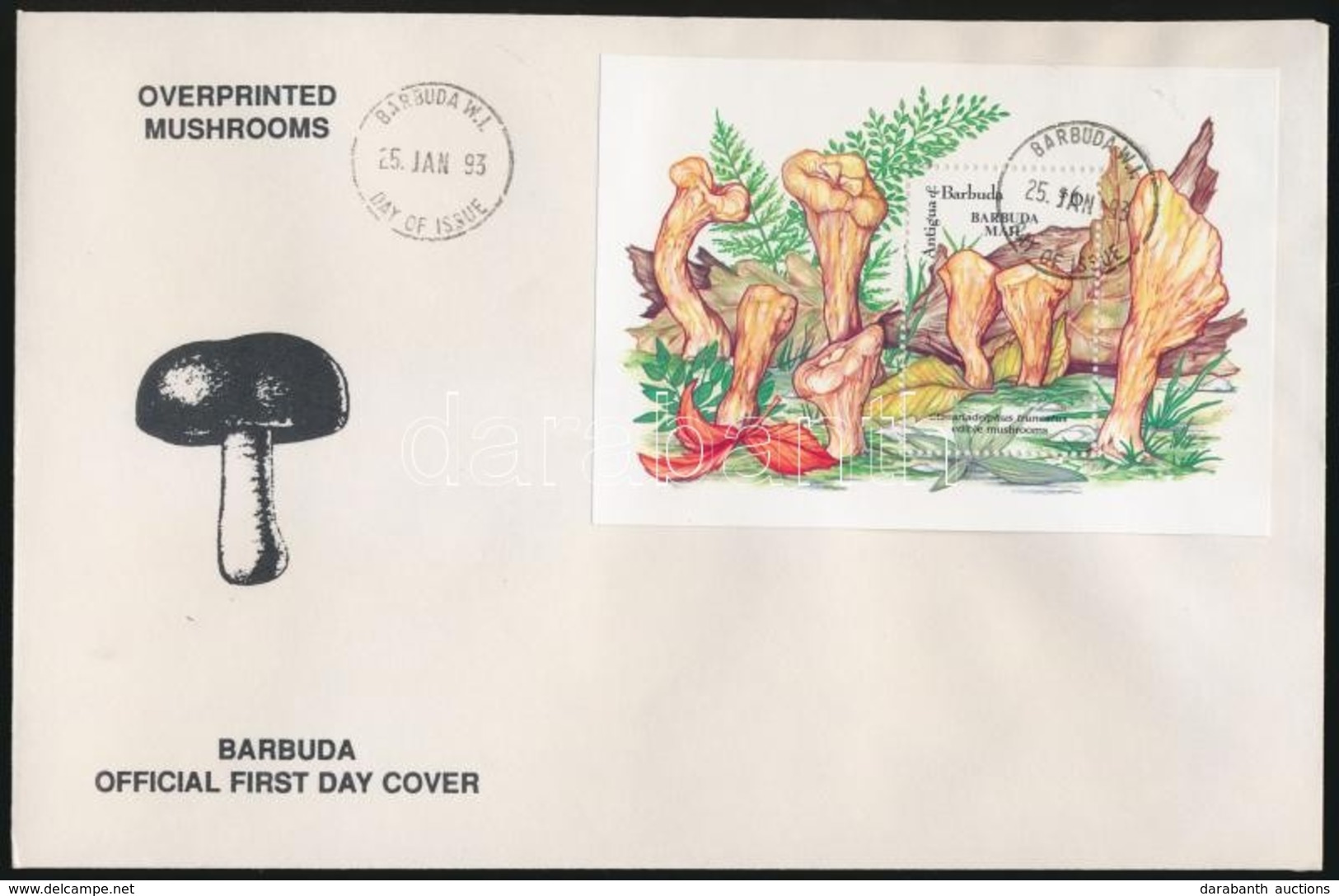 1993 Gomba ívszéli Sor Mi 1444-1451 + Blokksor Mi 201-202 3 Db FDC-n - Sonstige & Ohne Zuordnung