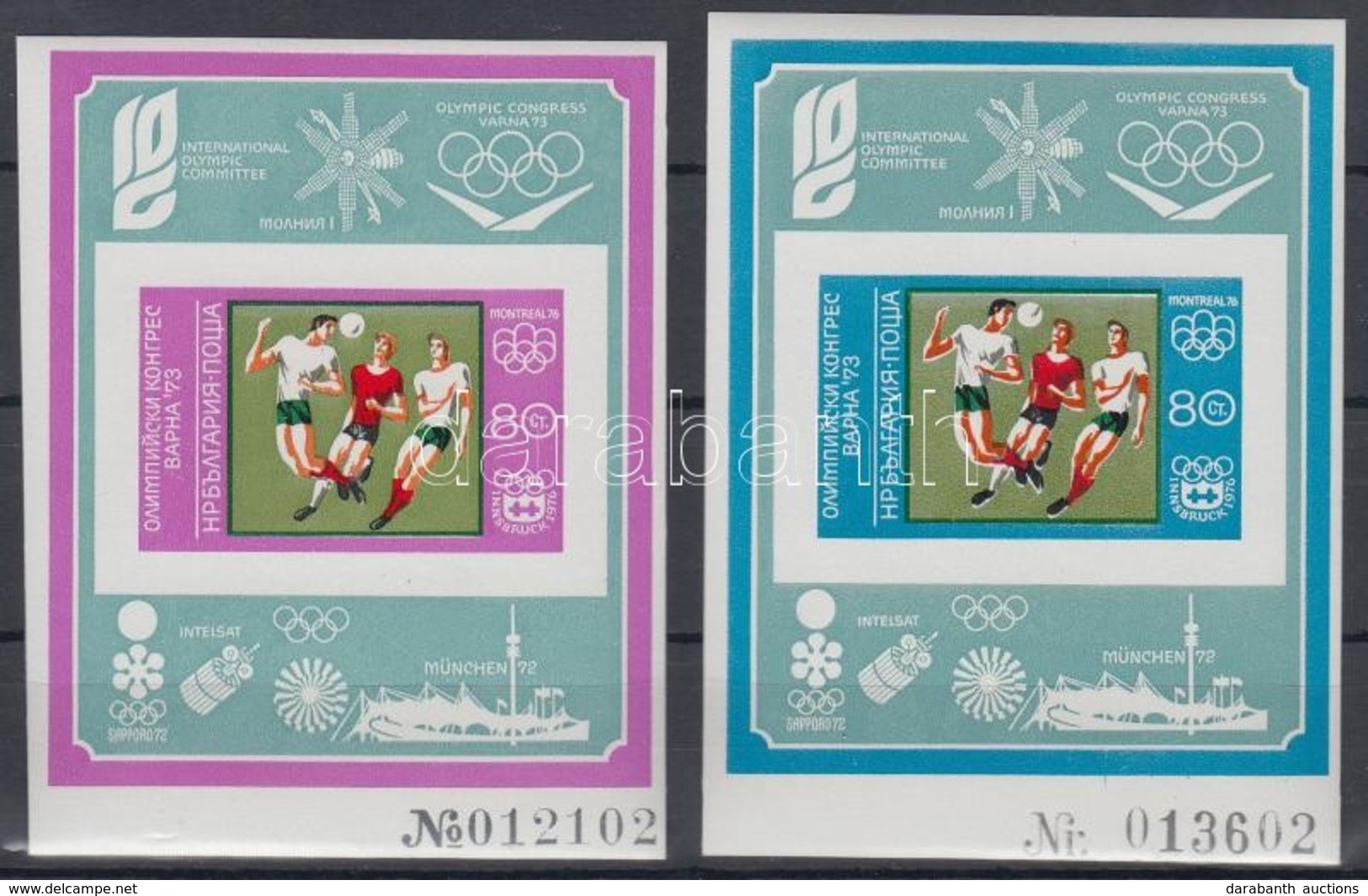 ** 1973 Nyári Olimpia, München Blokk Pár Mi Block 42B-43 
<br/> - Sonstige & Ohne Zuordnung