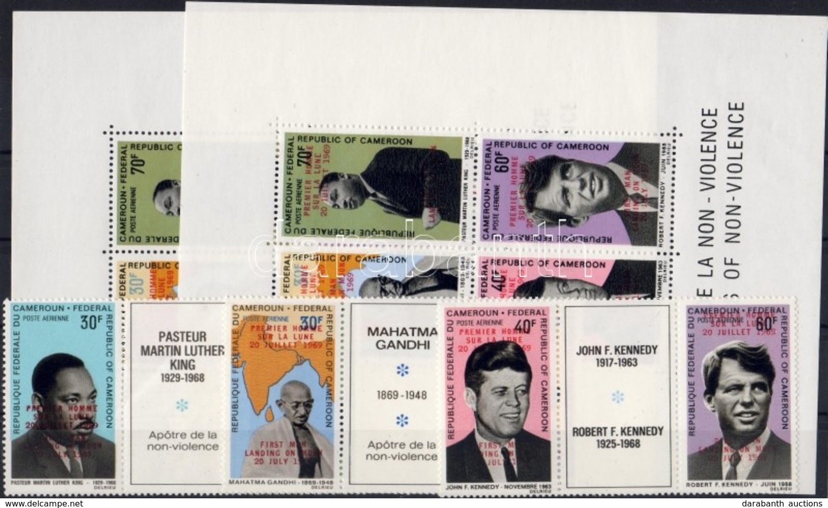 ** 1969 Holdraszállás 3 Hármascsík 592-597 + Blokk Mi 7-8 - Altri & Non Classificati