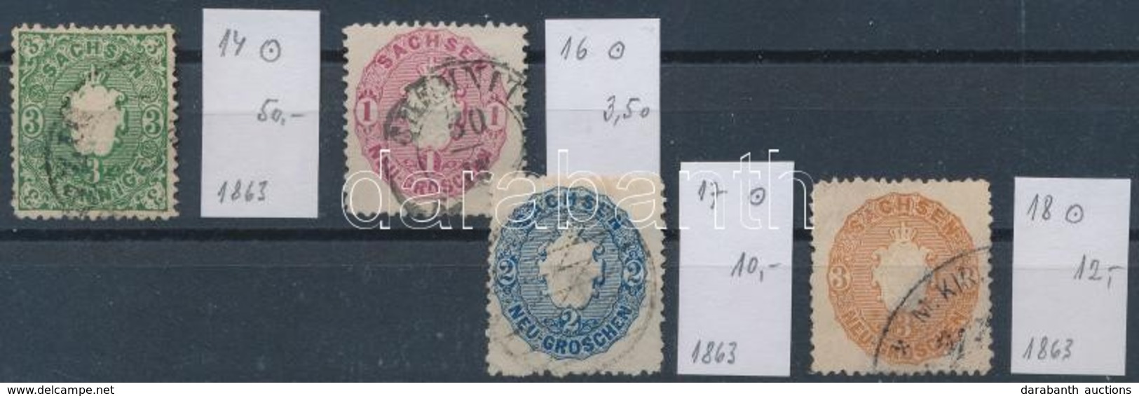 O 1863 Mi 14, 16-18 (Mi EUR 75,50) - Sonstige & Ohne Zuordnung