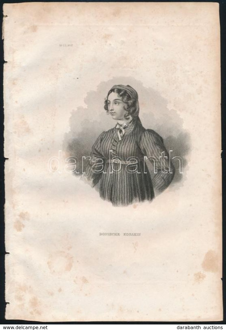 Cca 1850 Doni Kozákok. Két Rézkarc / Kosacks Of Don Russians. 2 Etchings 16x23 Cm - Stiche & Gravuren