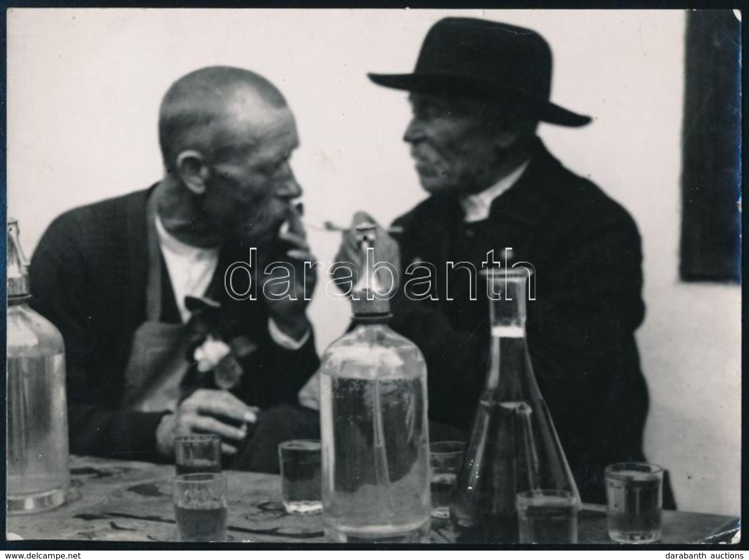 Cca 1940 Kocsmázók. Kaksa Rajmund Tatai Fényképész Fotója. Hagyatékából. 18x13 Cm - Sonstige & Ohne Zuordnung