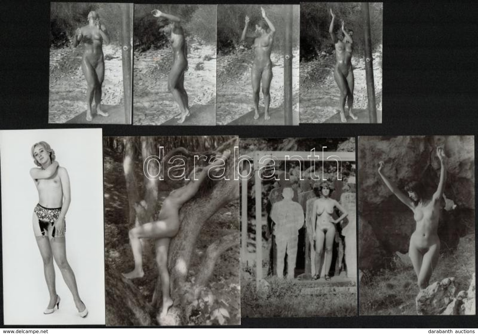 Cca 1976 Ugyanarra Gondolva, Szolidan Erotikus Felvételek, 13 Db Vintage Fénykép, 6x9 Cm és 10x15 Cm Között - Sonstige & Ohne Zuordnung