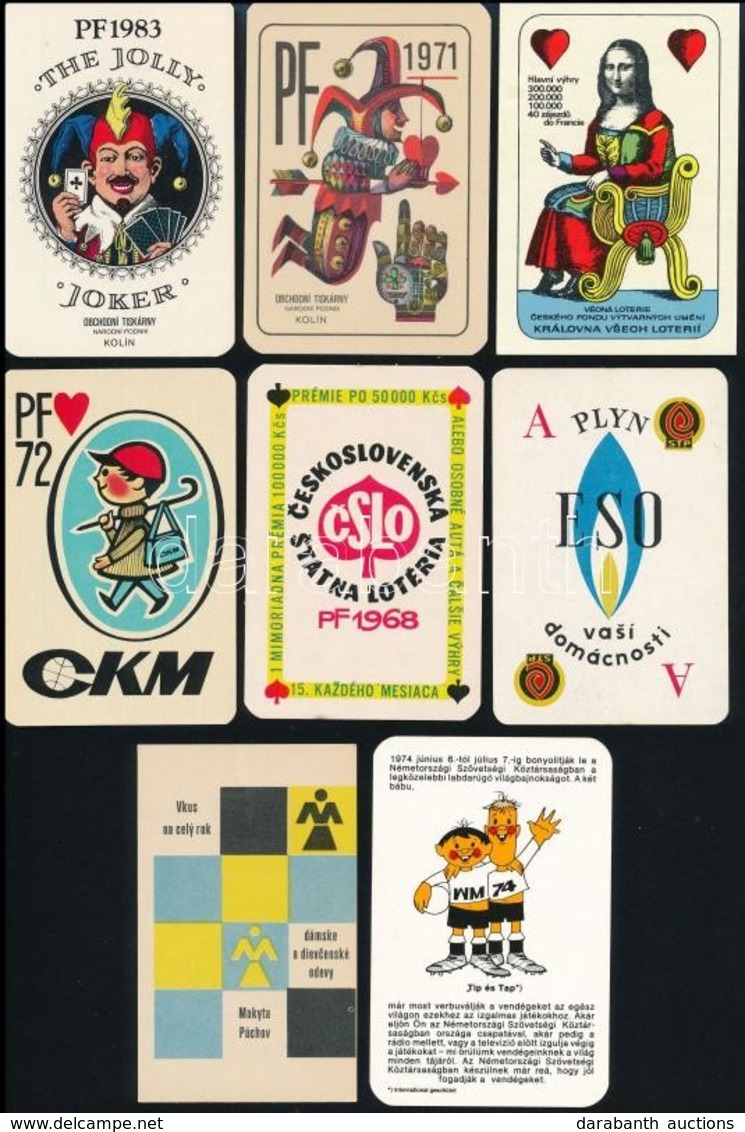 11 Db Kártyamotívum Jórészt Kártyanaptrakon - Publicités