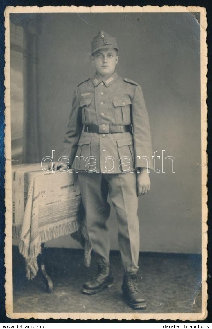 Cca 1940-1944 Német Hegyi Vadász Katona Fotója, 13x9 Cm / German Soldier - Sonstige & Ohne Zuordnung