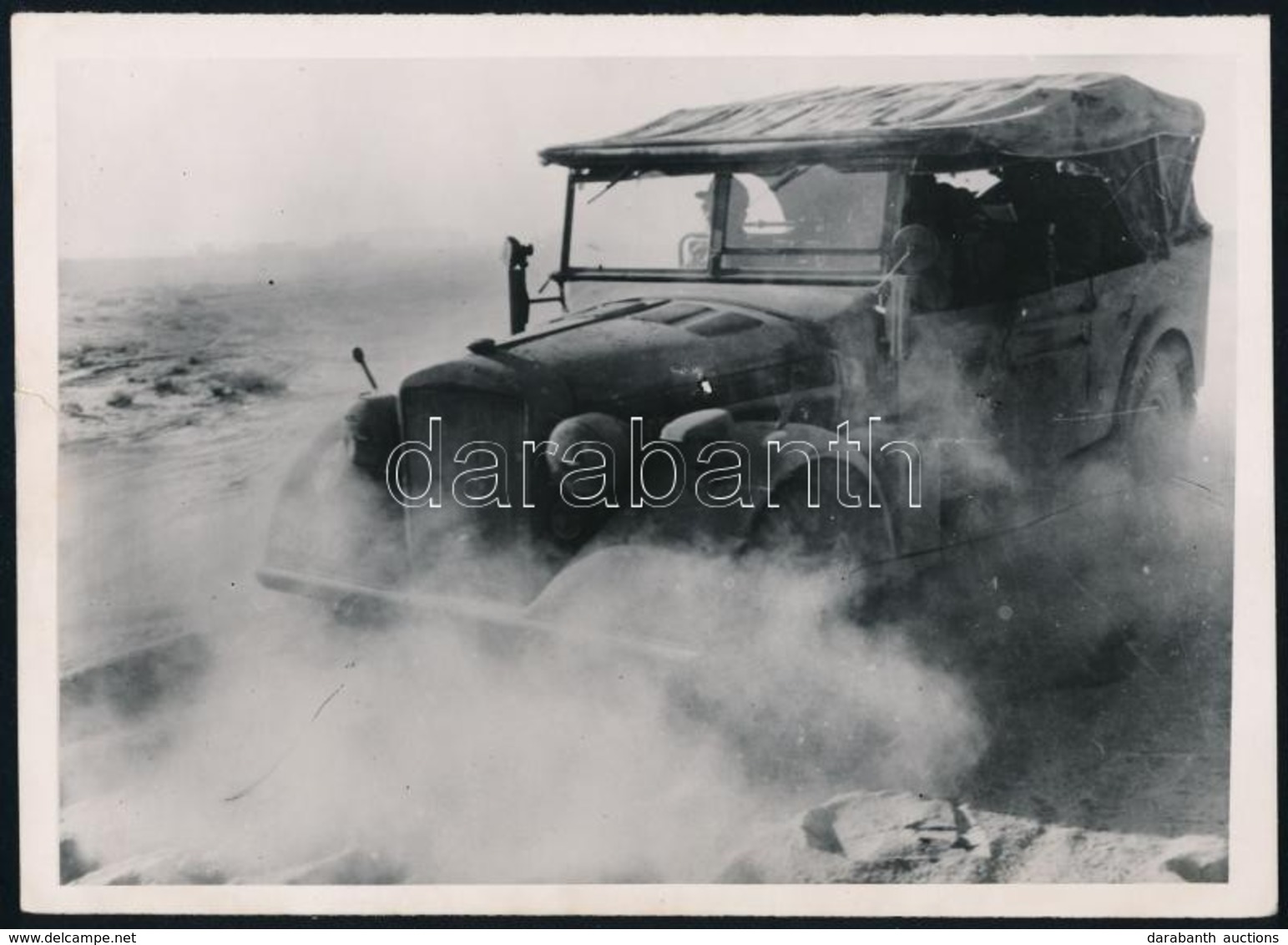 Cca 1941-1943 Deutsches Afrikakorps, Terepjáró Autó, 13x18 Cm / Deutsches Afrikakorps, Off-road Vehicle, Photo - Sonstige & Ohne Zuordnung