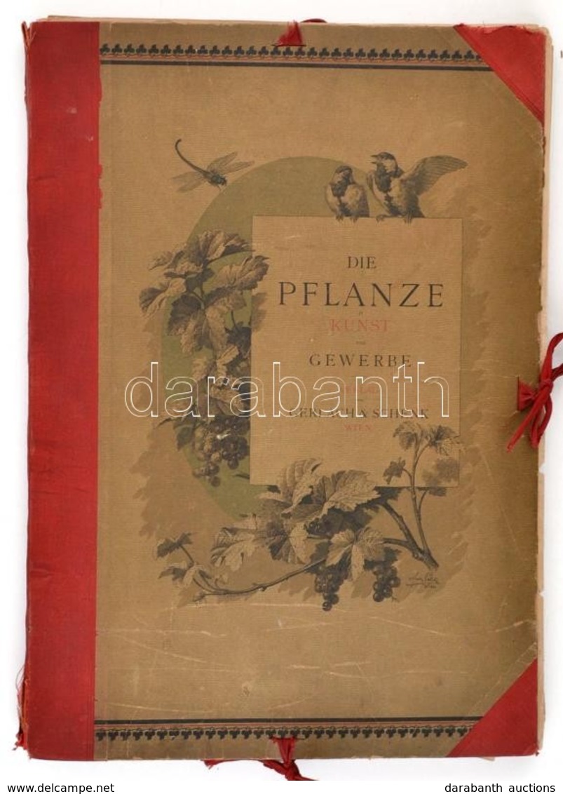 Gerlach, Martin: Die Pflanze In Kunst Und Gewerbe. 
Wien, 1886. Gerlach & Schenk, 90 Db Nagyméret?, Nagyrészt Litografál - Non Classificati