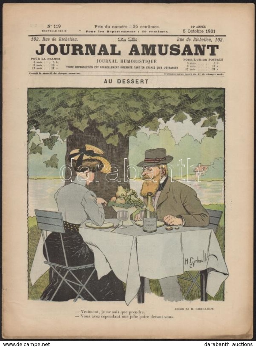 1901 Journal Amusant, Journal Humoristique Nr. 119 - Francia Nyelv? Vicclap, Illusztrációkkal, 16p / French Humor Magazi - Ohne Zuordnung