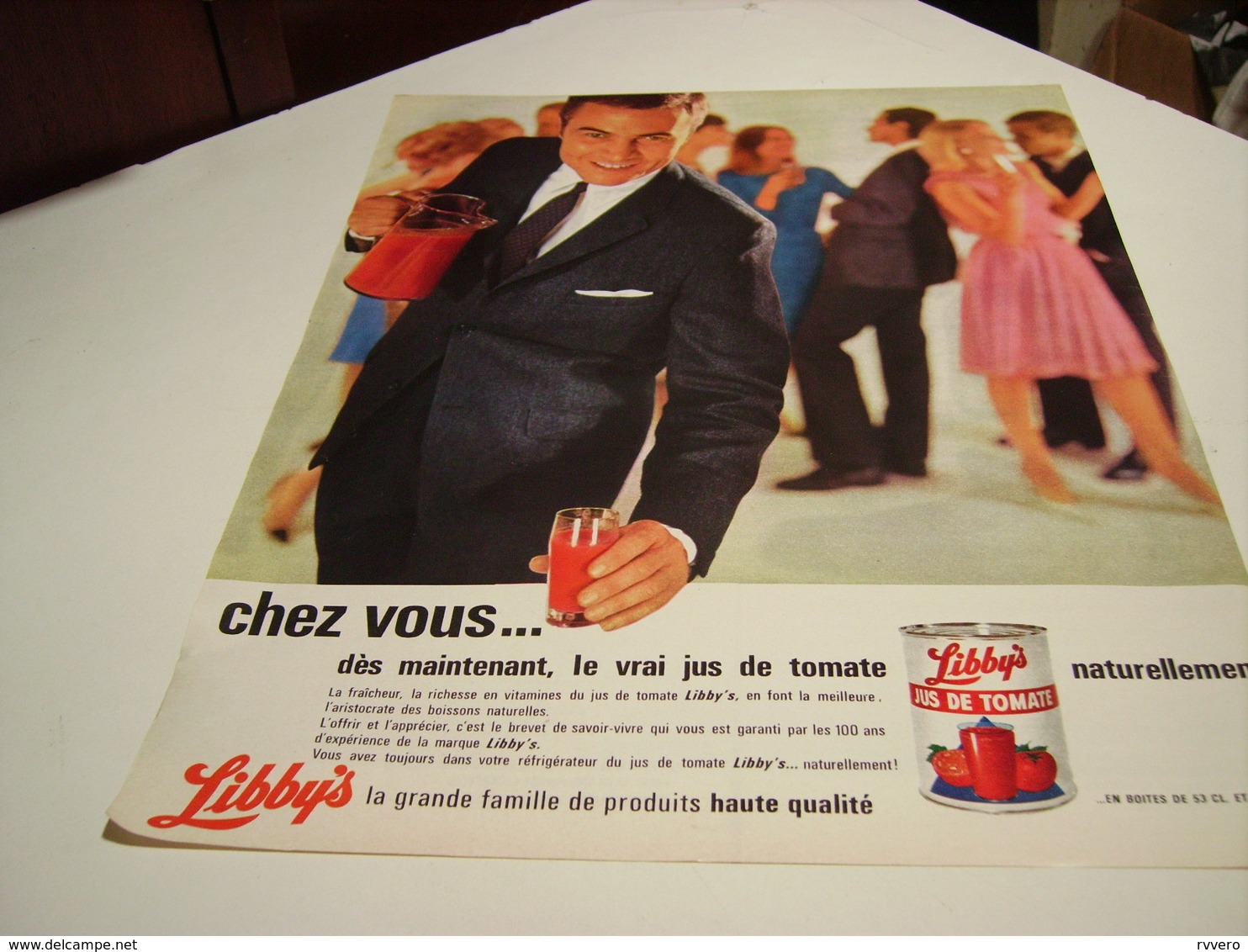 ANCIENNE PUBLICITE JUS DE TOMATE DE LIBBYS 1964 - Affiches