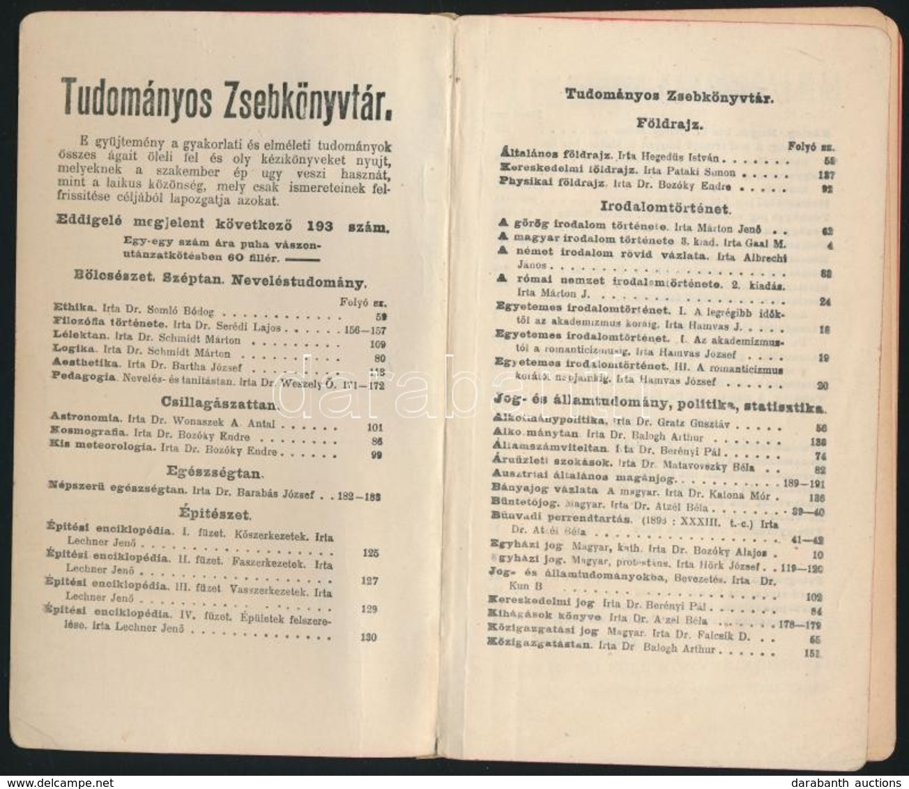 Szelényi Ödön: A Filozófia Alapfogalmai. Tudományos Zsebkönyvtár 195. Szám. Bp.,1907, Stampfel-féle Könyvkiadóhivatal. K - Ohne Zuordnung