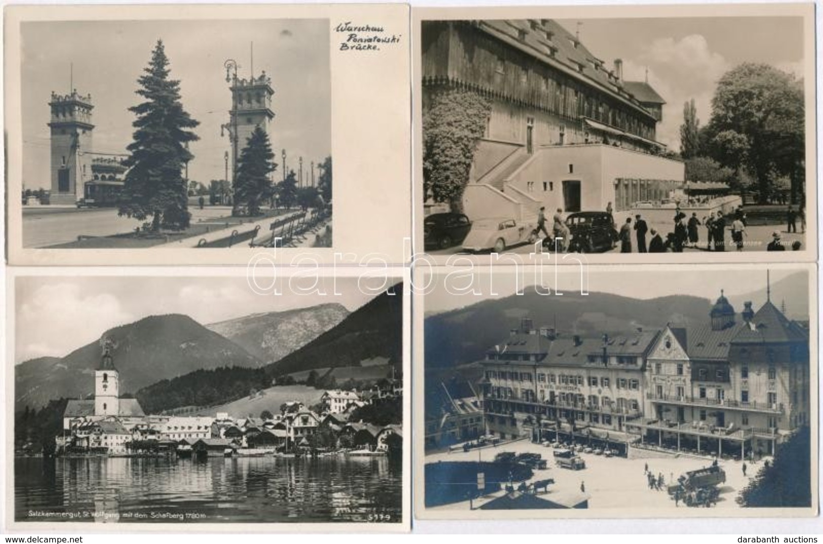 ** * 81 Db Régi Külföldi Városképes Lap (f?leg Olasz, Osztrák és Német) / 81 Pre-1945 European Town-view Postcards (main - Ohne Zuordnung