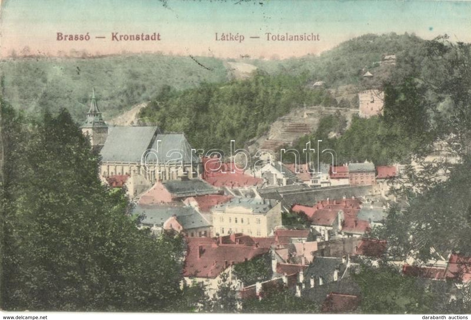 T2/T3 Brassó, Kronstadt, Brasov; Látkép / General View (EK) - Ohne Zuordnung