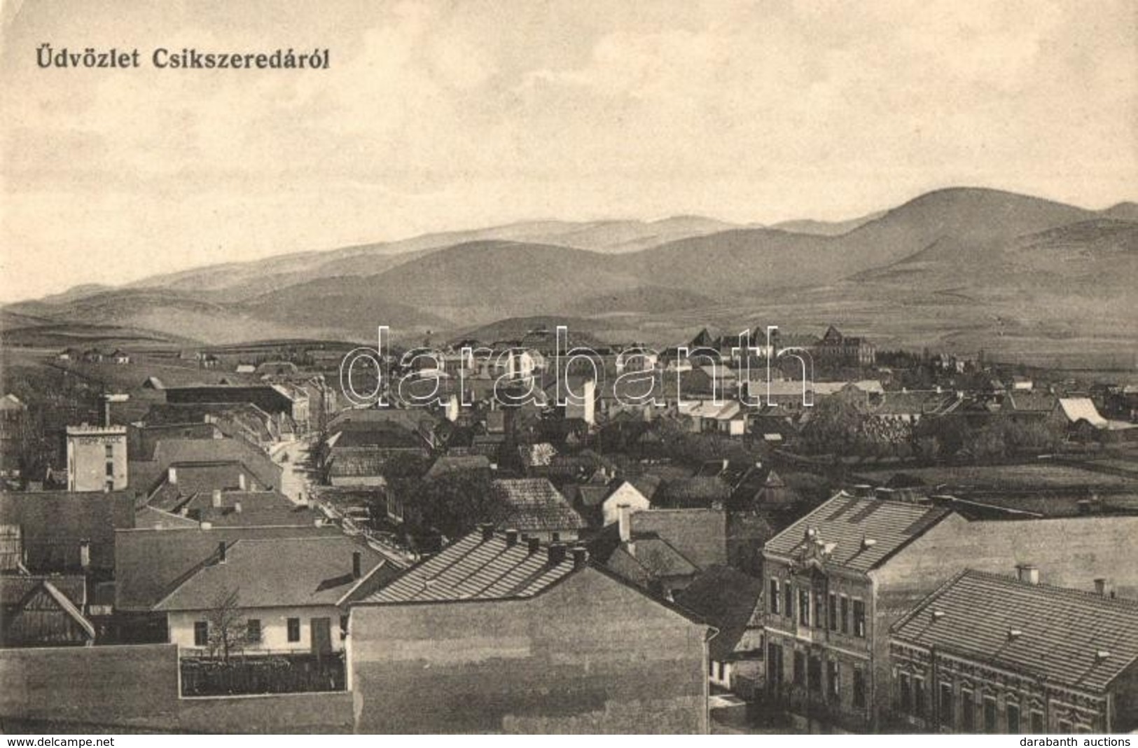 ** T2/T3 Csíkszereda, Miercurea Ciuc; Látkép. Szvoboda Miklós Kiadása / General View (EK) - Ohne Zuordnung