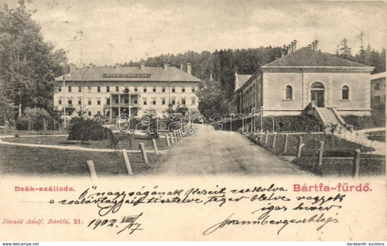 T2/T3 Bártfa, Bardejov,  Bardejovské Kúpele, Bardiov;  Deák Szálloda. Divald Adolf 31. / Spa Hotel (EK) - Ohne Zuordnung