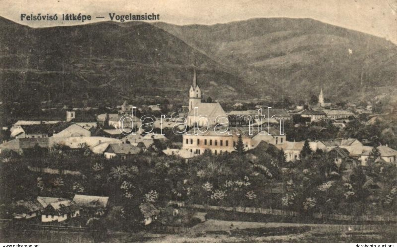 T2/T3 Fels?visó, Viseu De Sus; Látkép. Engelstein D. és Fiai Kiadása / General View (EK) - Ohne Zuordnung