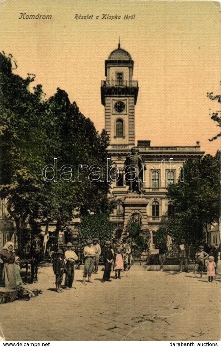 * T2/T3 Komárom, Komárno; Klapka Tér, Klapka György Szobor, Városháza. L. H. Pannonia / Square, Statue, Town Hall (EB) - Unclassified