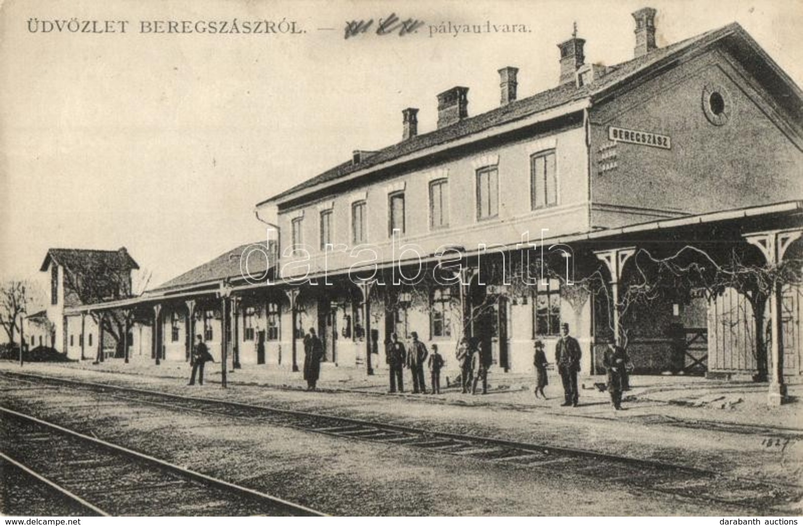 * T2/T3 Beregszász, Berehovo; MÁV Pályaudvara, Vasútállomás / Bahnhof / Railway Station - Ohne Zuordnung