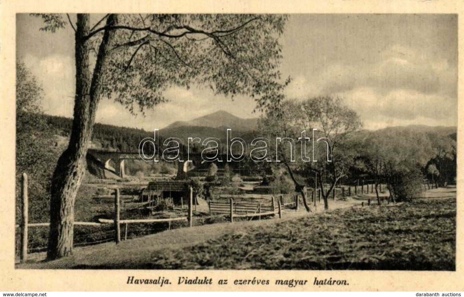 ** T2/T3 Havasalja, Tibava; Viadukt Az Ezeréves Magyar Határon, Vasúti Híd. Galac Kiadása / Railway Bridge At The Hungar - Ohne Zuordnung