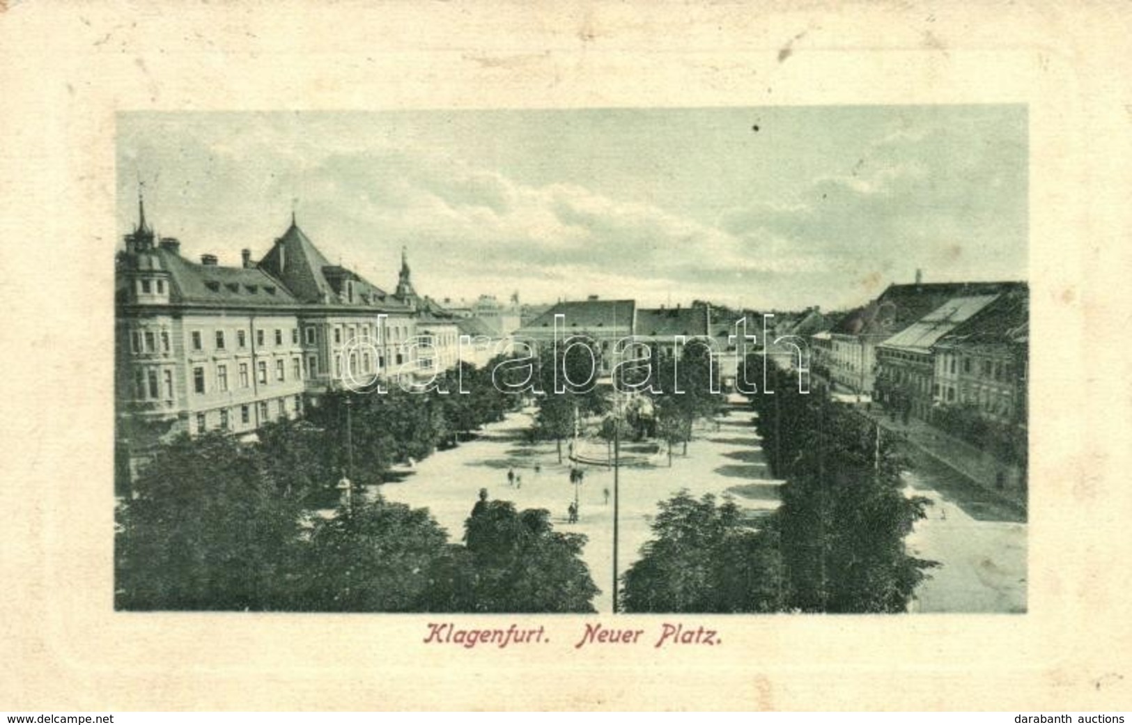 * T3 Klagenfurt, Neuer Platz / New Square. W. L. Bp. 1912. (Rb) - Ohne Zuordnung