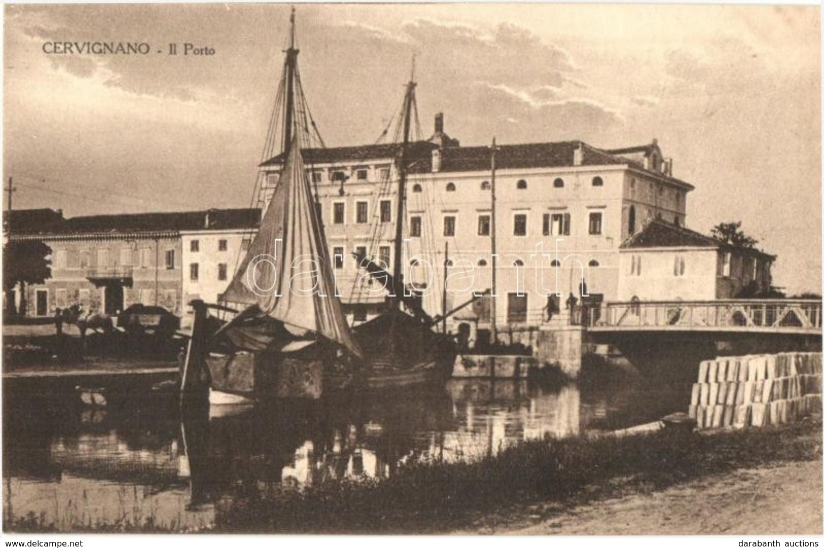 * T2 Cervignano, Porto / Port With Ships - Ohne Zuordnung