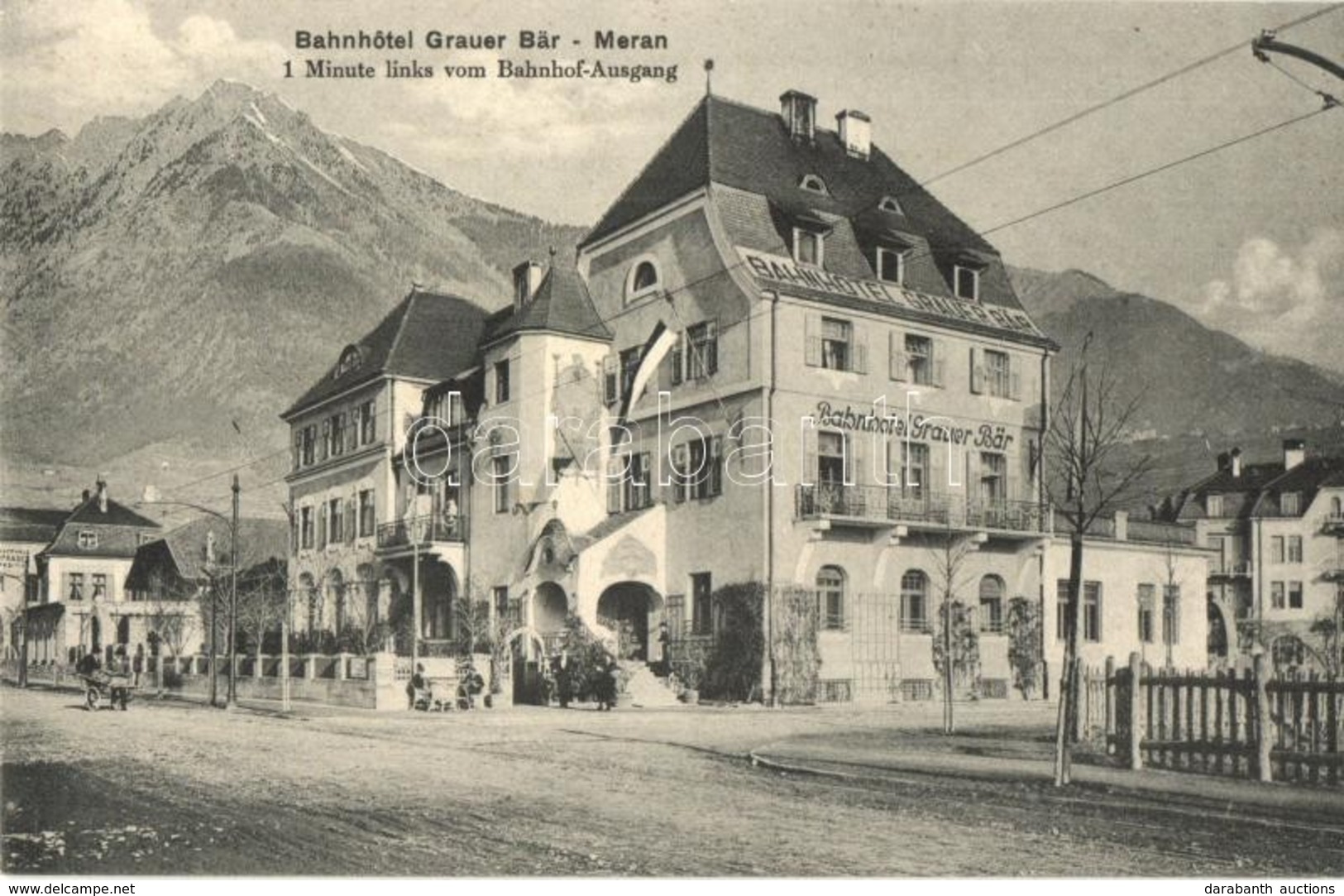 * T1/T2 Merano, Meran (Südtirol); Bahnhotel Grauer Bär / Railway Hotel - Ohne Zuordnung