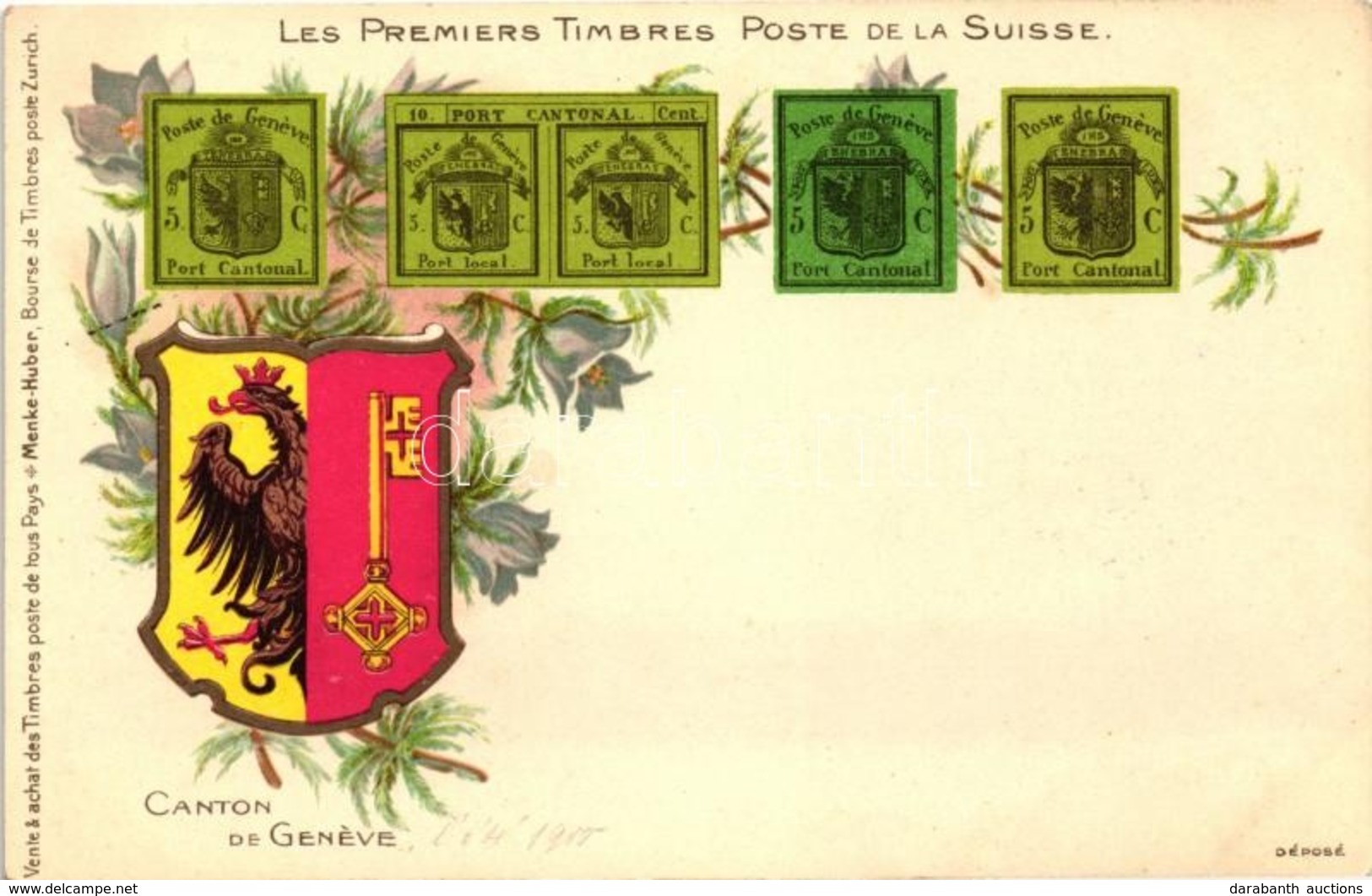 ** T1 Les Premiers Timbres Poste De La Suisse; Canton De Geneve / The First Stamps Of Switzerland, Litho - Unclassified