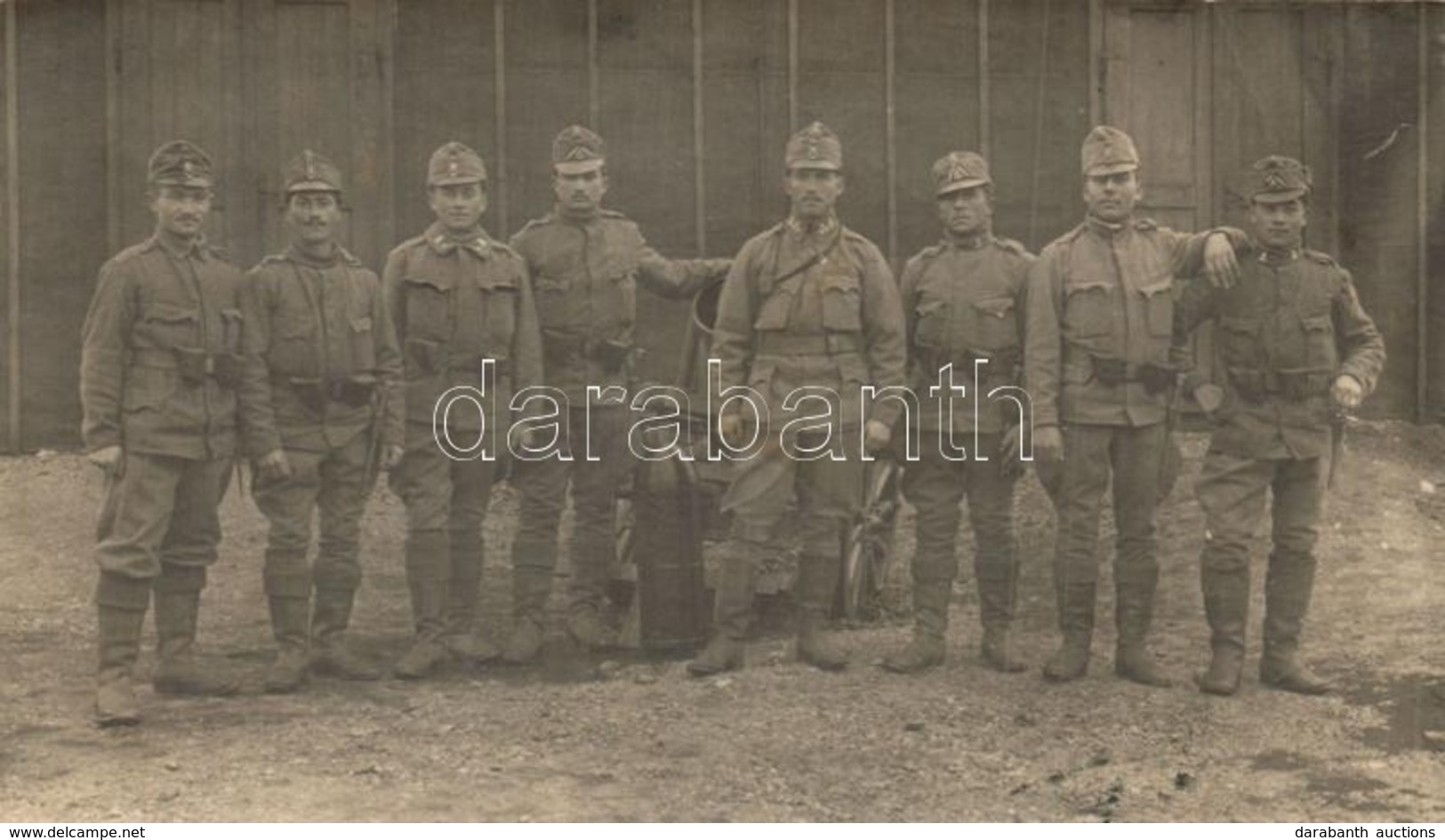 * T2/T3 1916 Kolozsvár, Cluj; Katonák Csoportképe ágyúval és Tölténnyel / WWI K.u.K. Military, Soldiers With Cannon And  - Unclassified