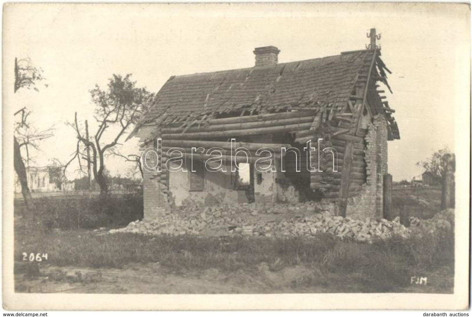 ** T2 1916 Zerstörtes Wächterhaus In Swidniky / WWI K.u.k. Military, Destroyed Guard House In Swidnik, Poland. Originalf - Non Classificati