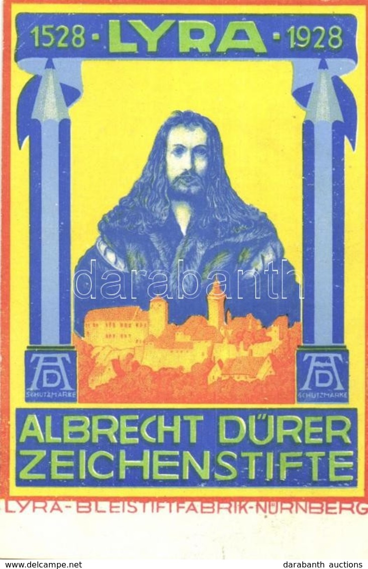 ** T2 1528-1928 Lyra Bleistiftfabrik Nürnberg. Albrecht Dürer Zeichenstifte / German Pencil And Crayon Factory  Advertis - Ohne Zuordnung