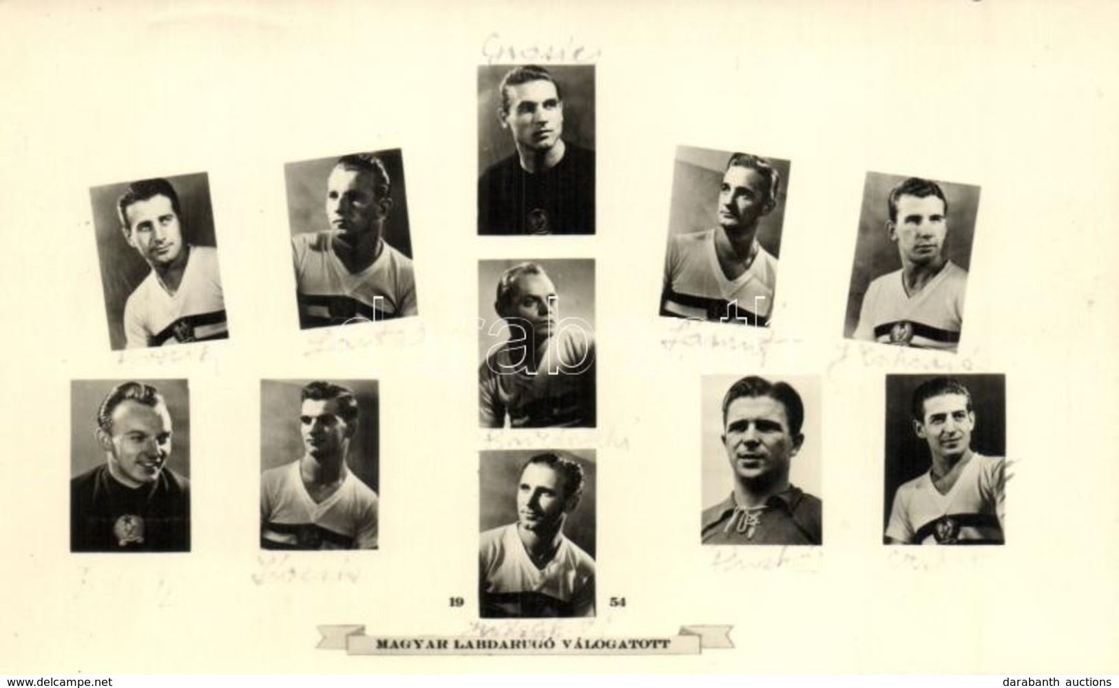 * T2 1954 Magyar Labdarúgó Válogatott (a Világbajnokság Vesztes Csapata), Aranycsapat, Puskás, Grosics, Hidegkuti; Foci, - Unclassified