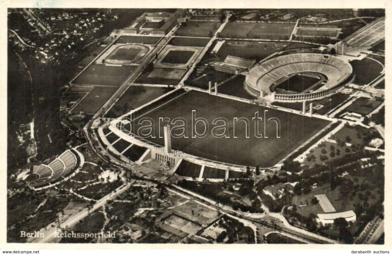 T2/T3 Berlin, Reichssportfeld / Olympic Stadium + 1936 Berlin Olympia Stadion XI. Olympiade, Swastika So. Stpl. (EK) - Ohne Zuordnung