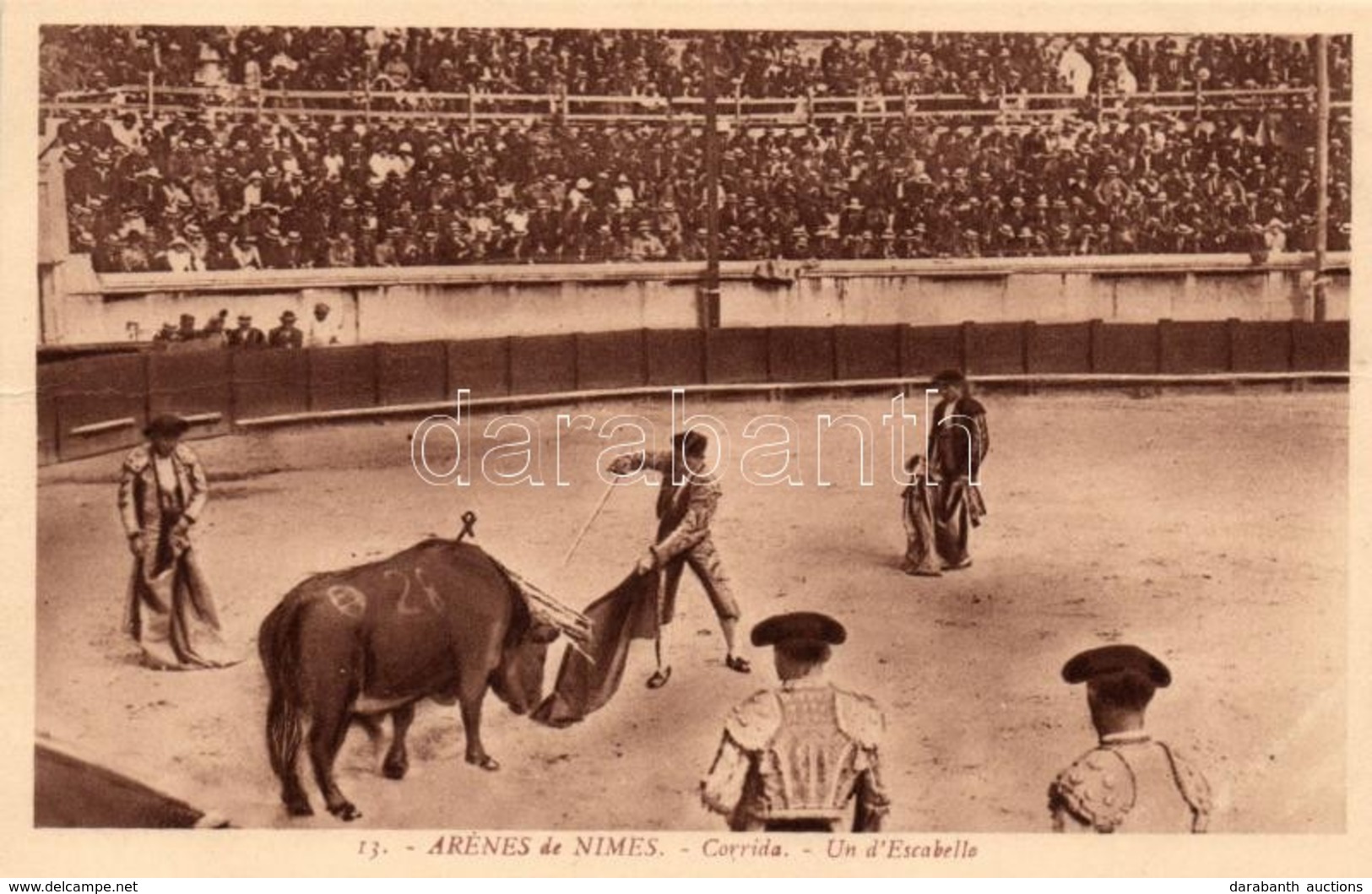 ** T4 Nimes, Arena, Bullfight, Torreador 'Un D'Escabello' (fa) - Ohne Zuordnung