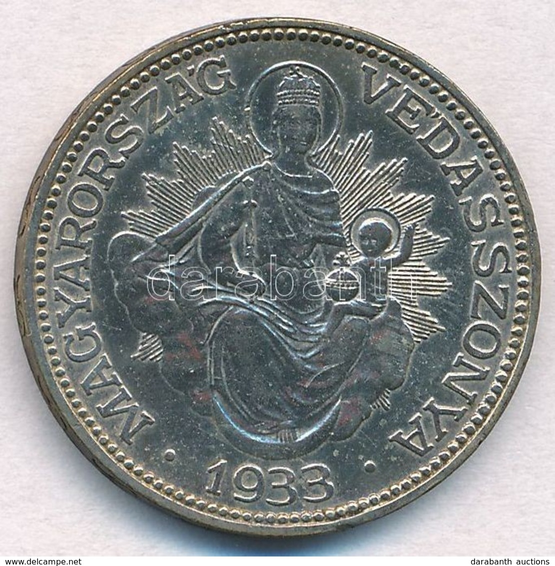 1933. 2P Ag 'Madonna' T:2 Patina
Adamo P7 - Ohne Zuordnung