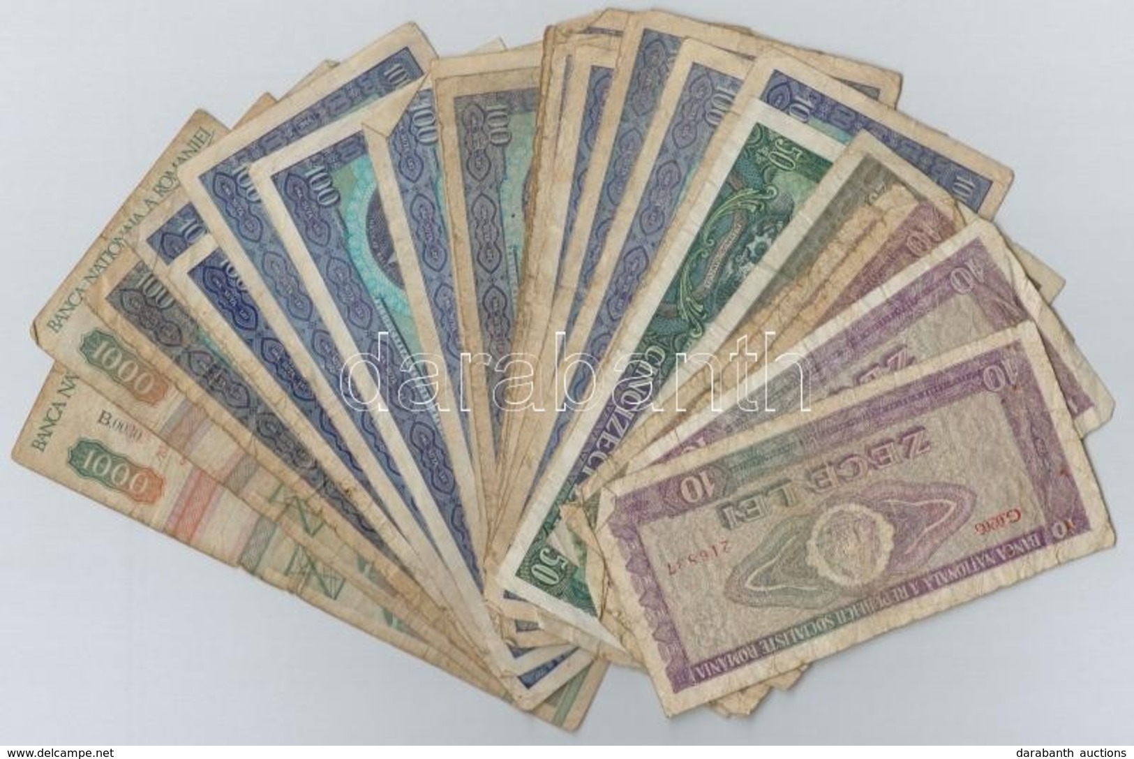 Románia 1966-1991. 10L-1000L (25x) Vegyes Bankjegy Tétel T:III-,IV
Romania 1966-1991. 10 Lei - 1000 Lei (25x) Various Ba - Ohne Zuordnung