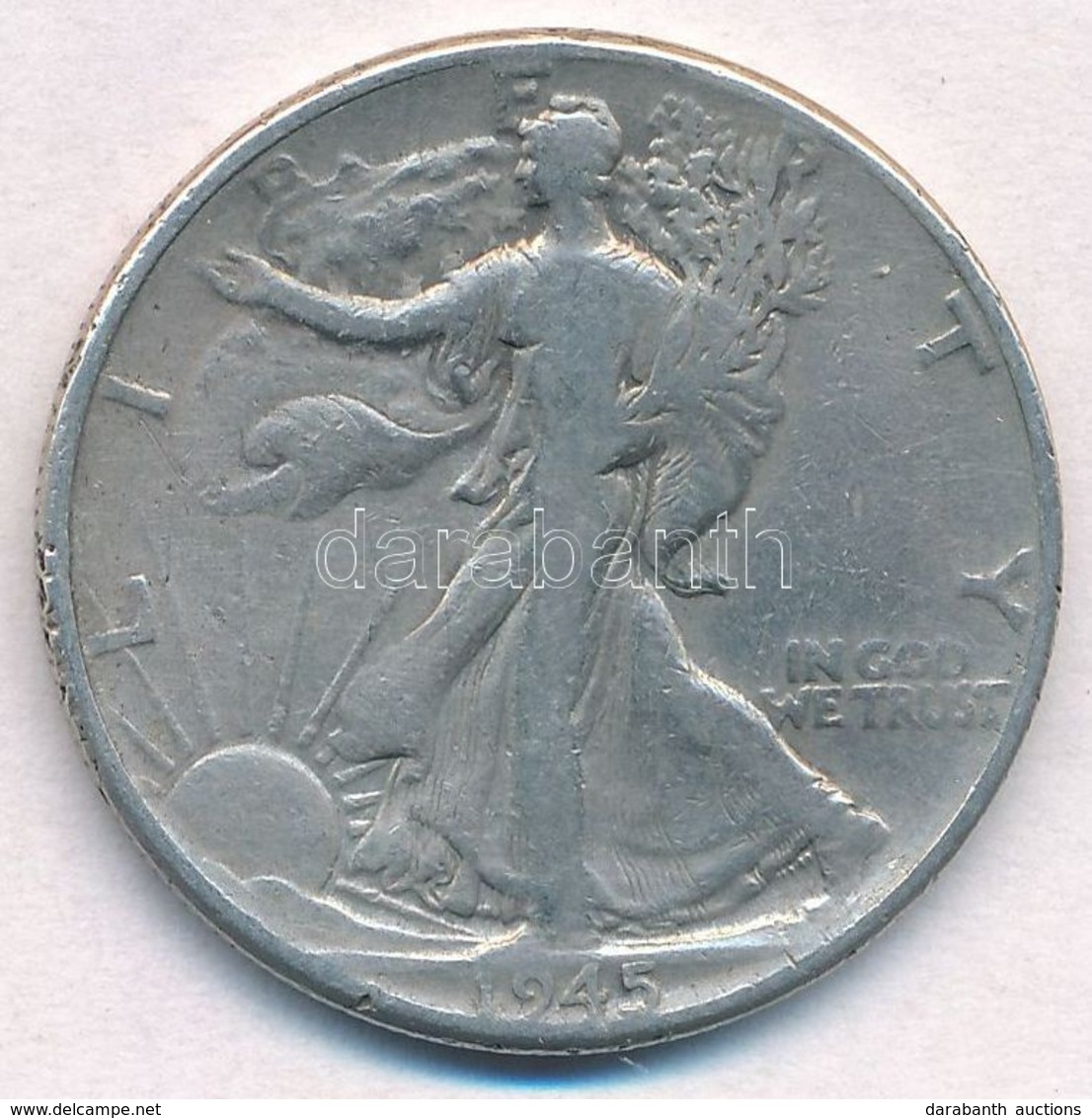 Amerikai Egyesül Államok 1945. 1/2$ Ag 'Walking Liberty' T:3 Ph.
USA 1945. 1/2 Dollar Ag 'Walking Liberty' C:F Edge Erro - Ohne Zuordnung