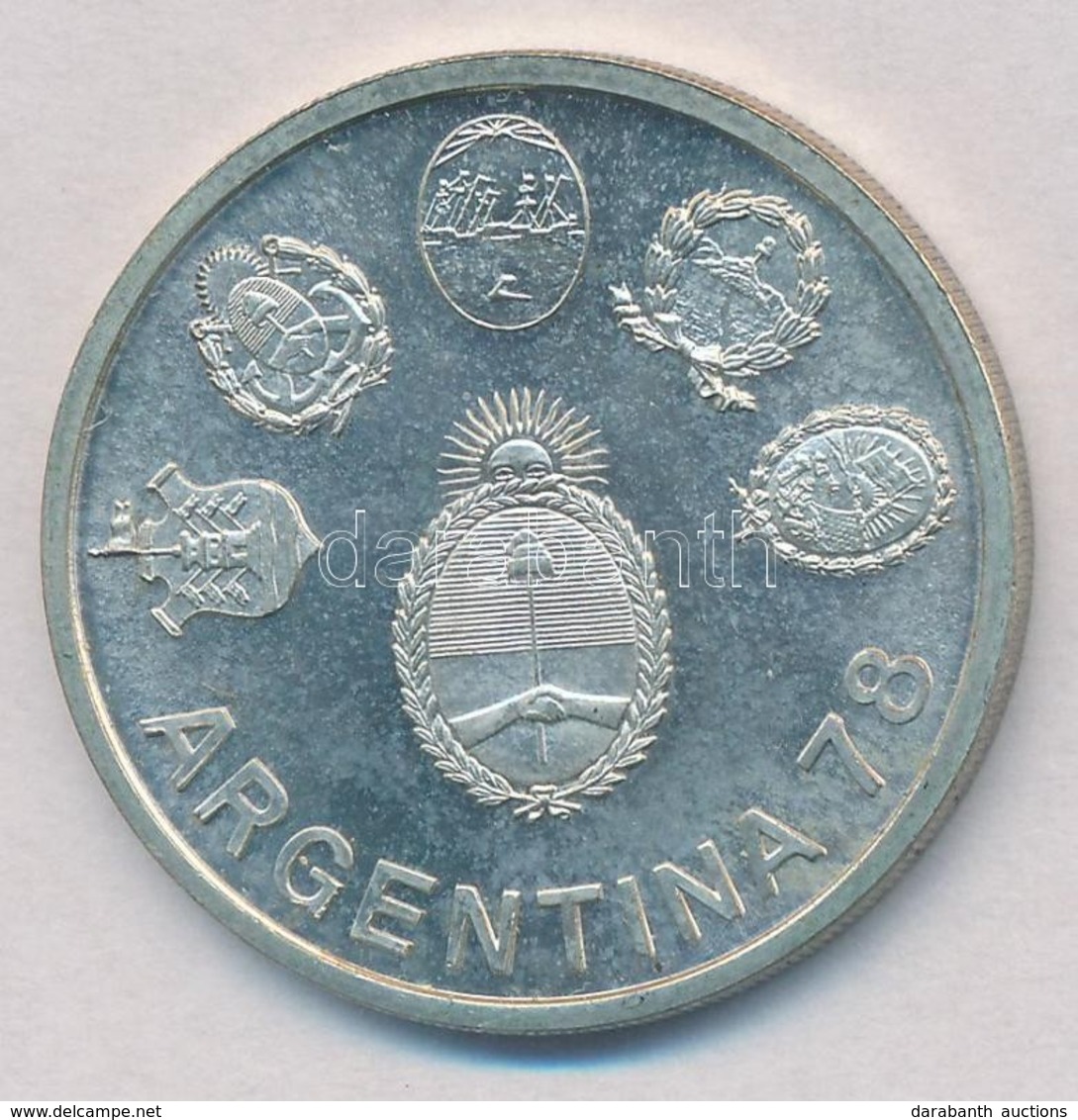 Argentína 1977. 2000P Ag '1978-as Labdarúgó Világkupa' T:1-
Argentina 1977. 2000 Pesos Ag '1978 World Soccer Championshi - Ohne Zuordnung